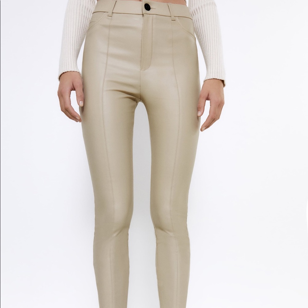 Coated High Waisted Leggings